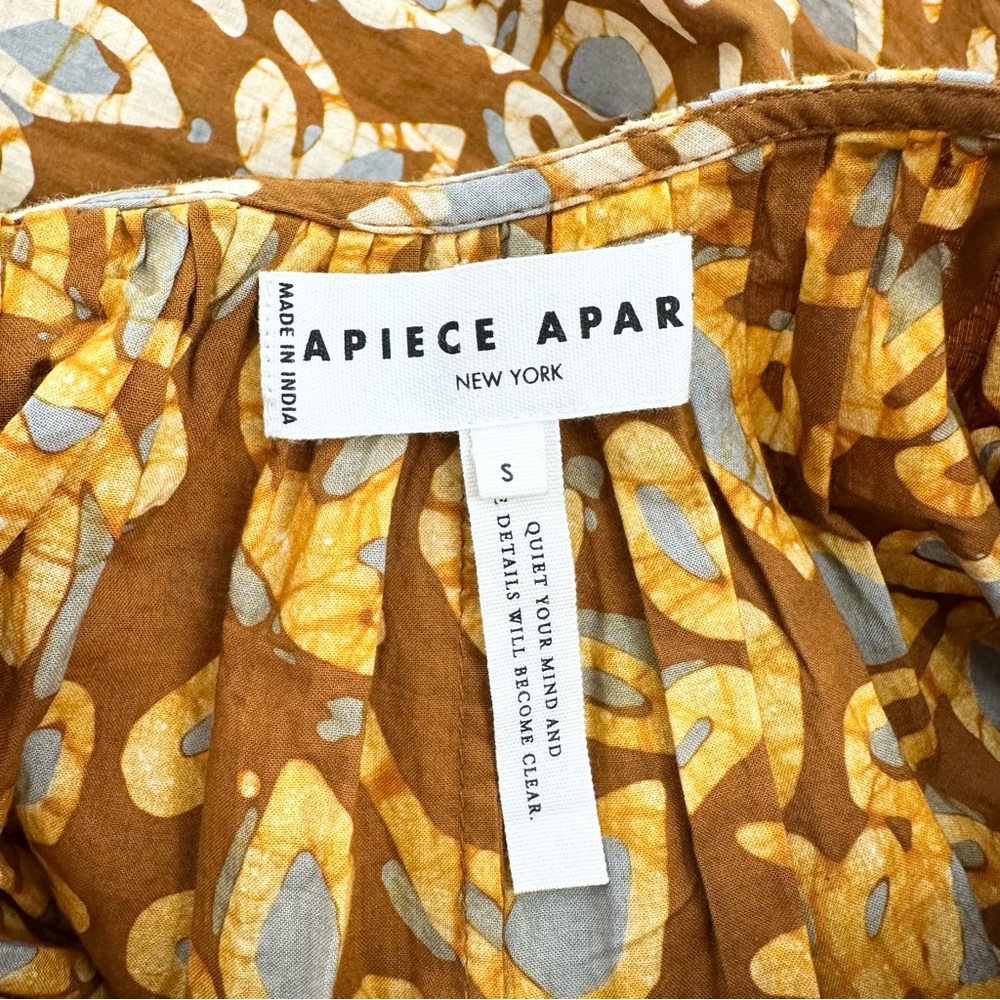 APIECE APART Glicina Maxi Dress Floras Dabu Spice - Picture 11 of 14